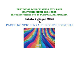 "Pace e nonviolenza: percorsi possibili": un incontro a Verona
